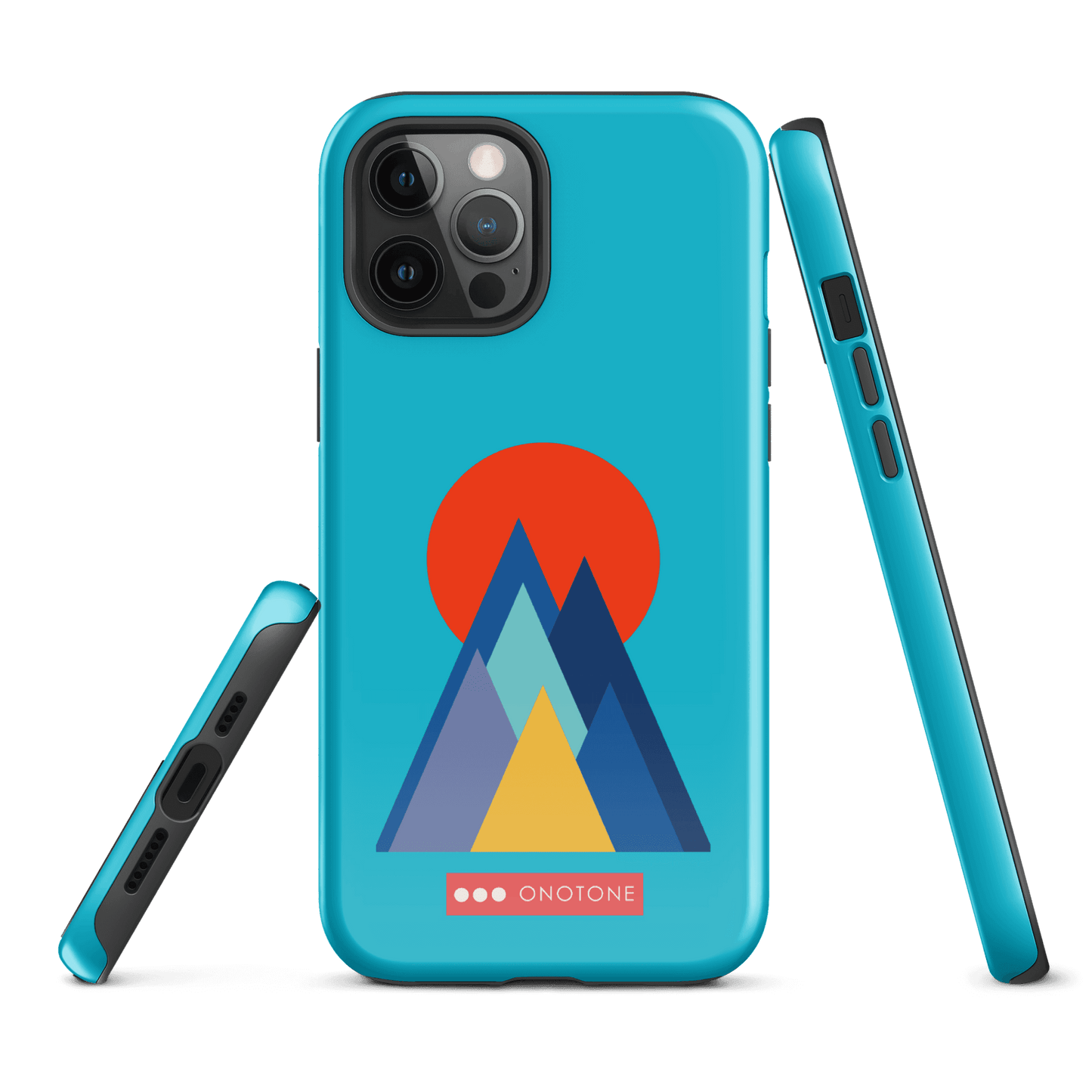 Dual Layer blue modern iPhone® Case ( MD-2737)