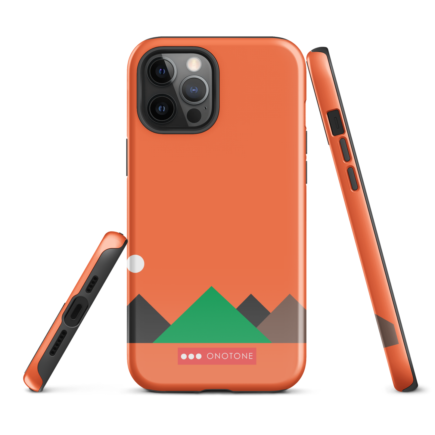 Dual Layer red modern iPhone® Case