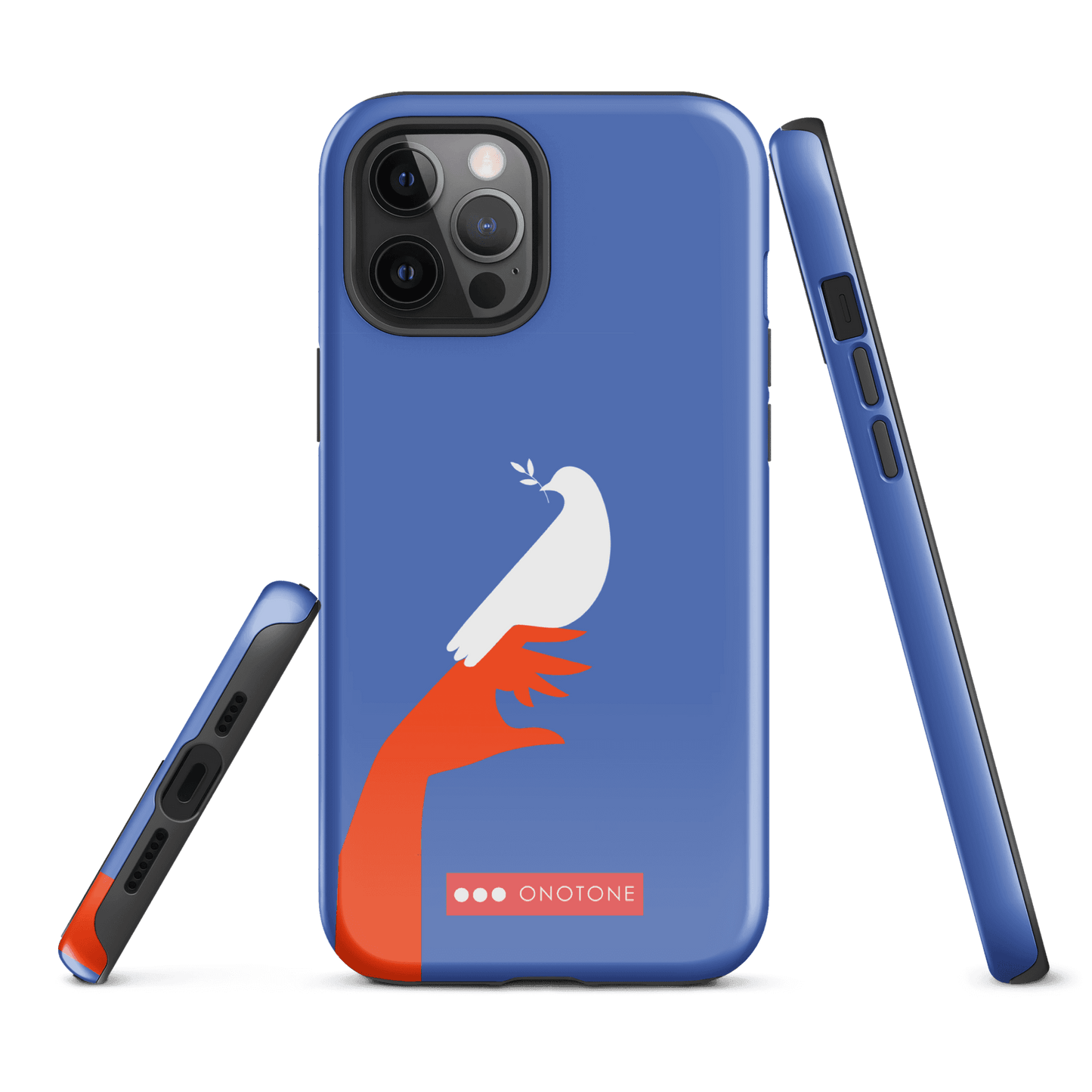 Dual Layer blue modern iPhone® Case ( MD-1673)