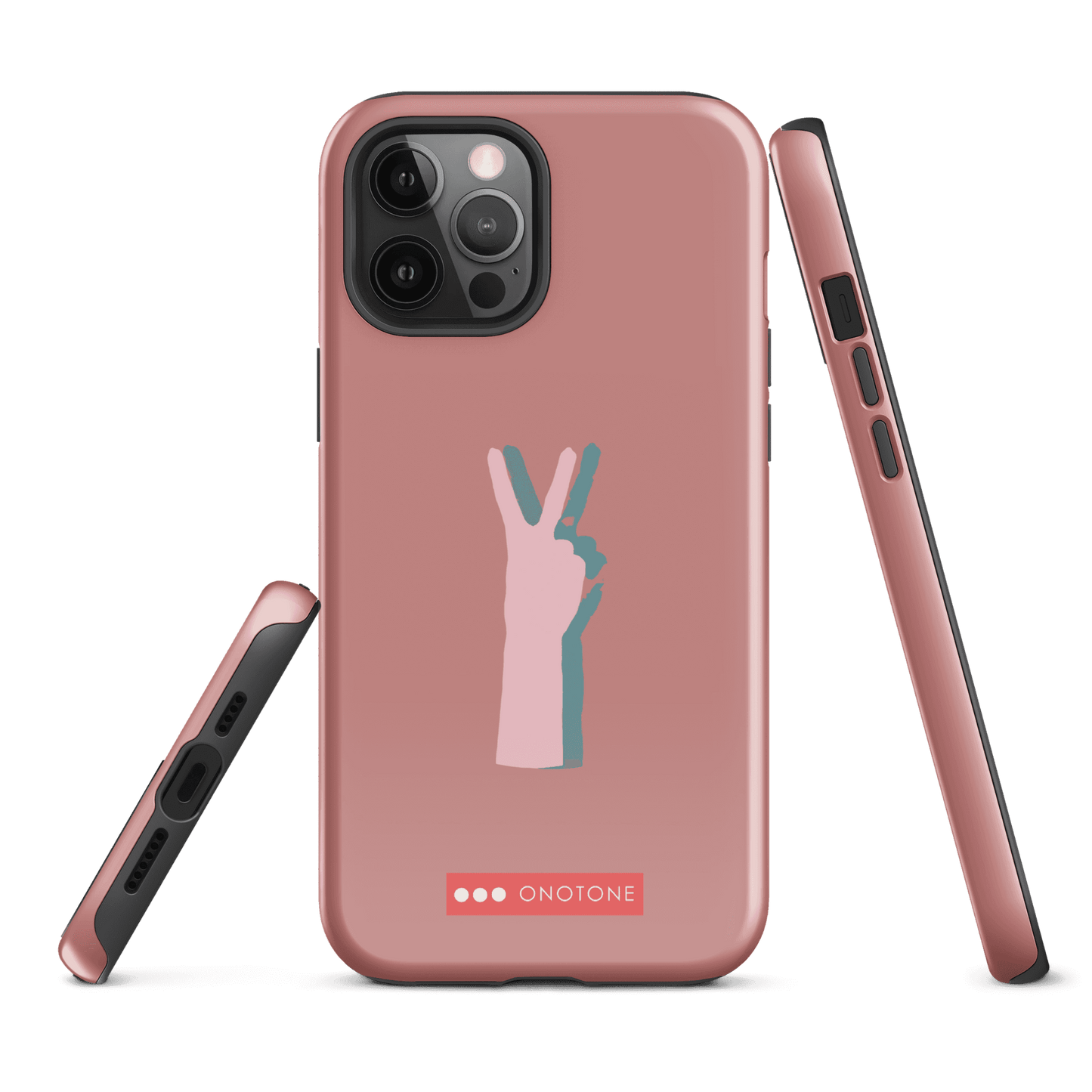 Dual Layer peace out modern iPhone® Case ( MD-1505)