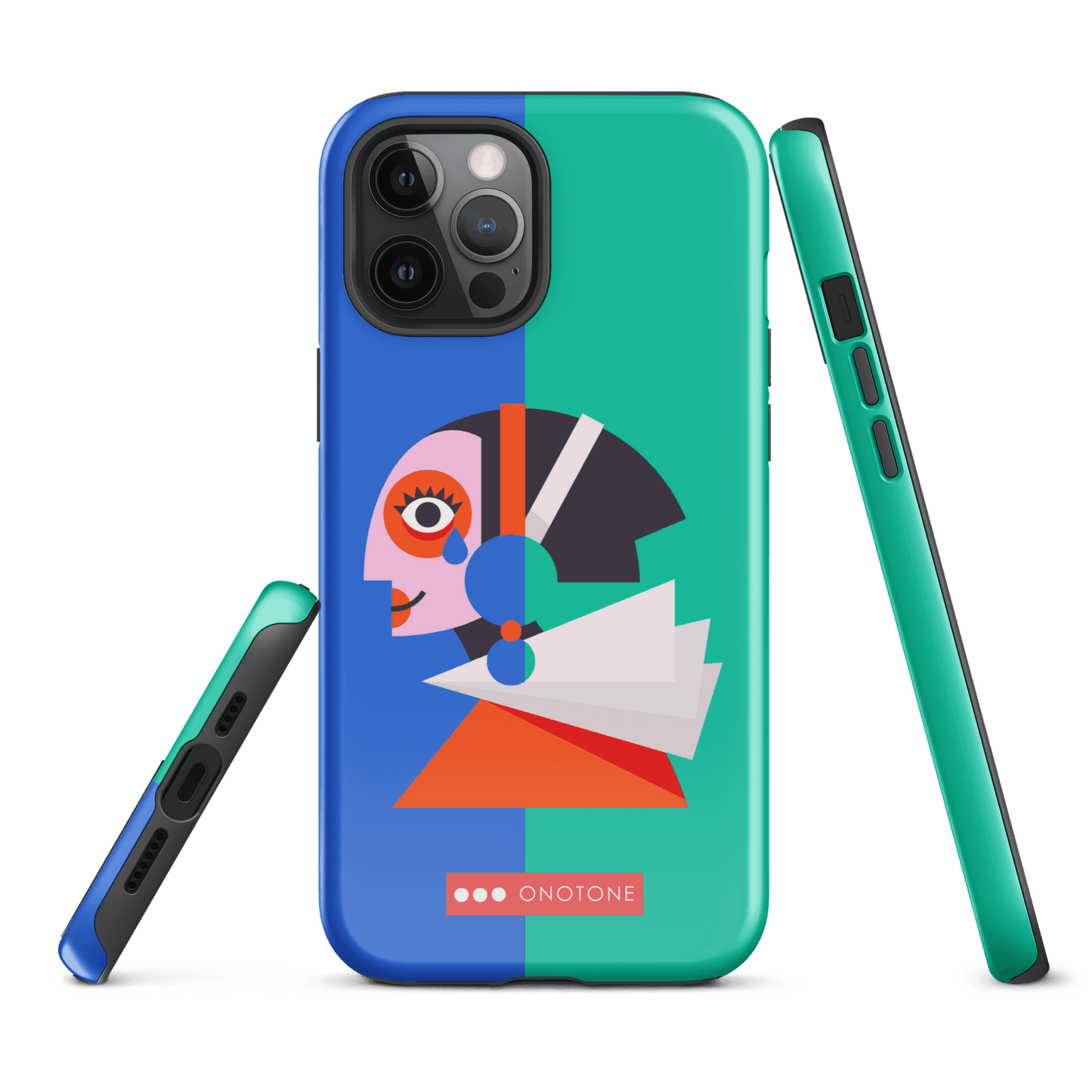Dual Layer green modern iPhone® Case ( MD-1617)