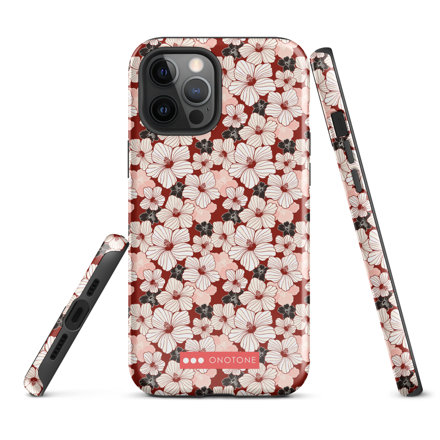 Japanese design indigo iPhone® Case with cherry blossoms