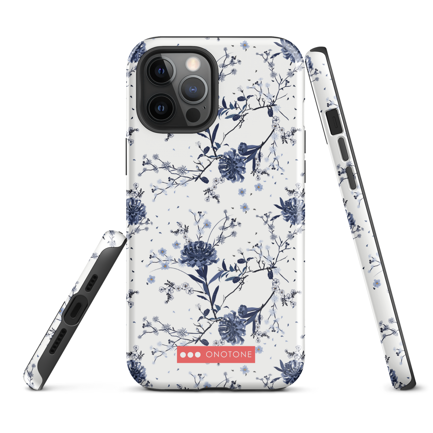 Japanese design indigo iPhone® Case with patterns