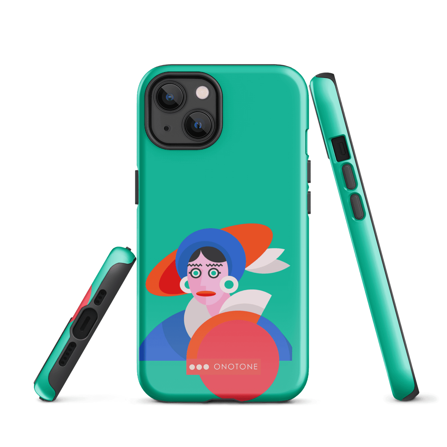 Dual Layer green modern iPhone® Case ( MD-3689)