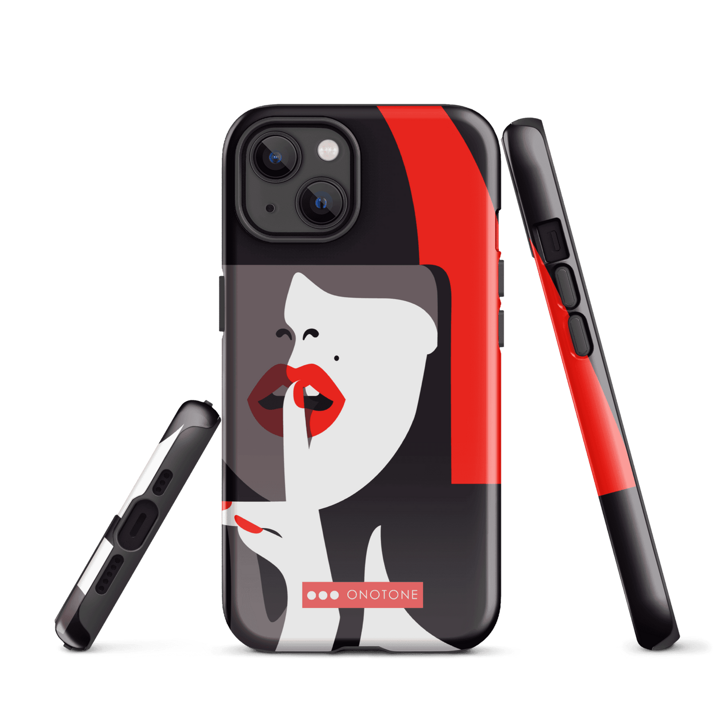Dual Layer black modern iPhone® Case ( MD-3577)