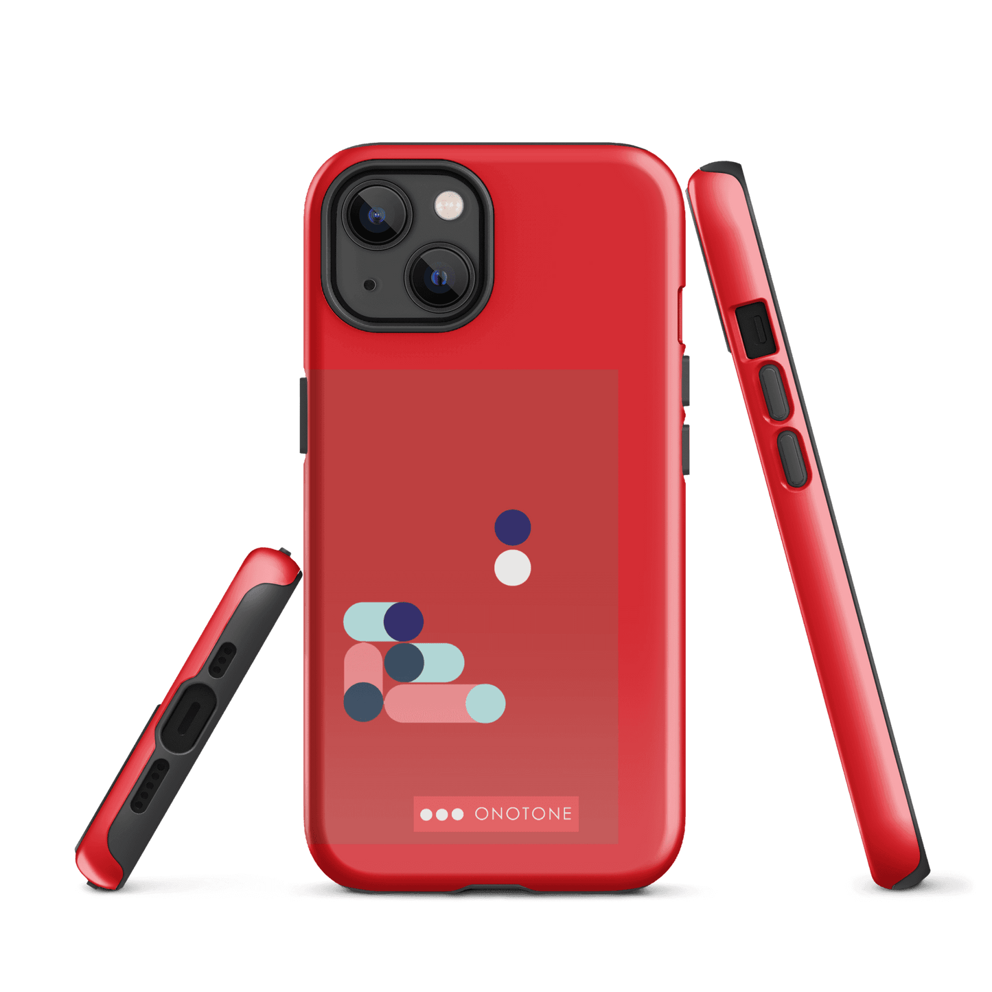 Dual Layer red modern iPhone® Case ( MD-3409)