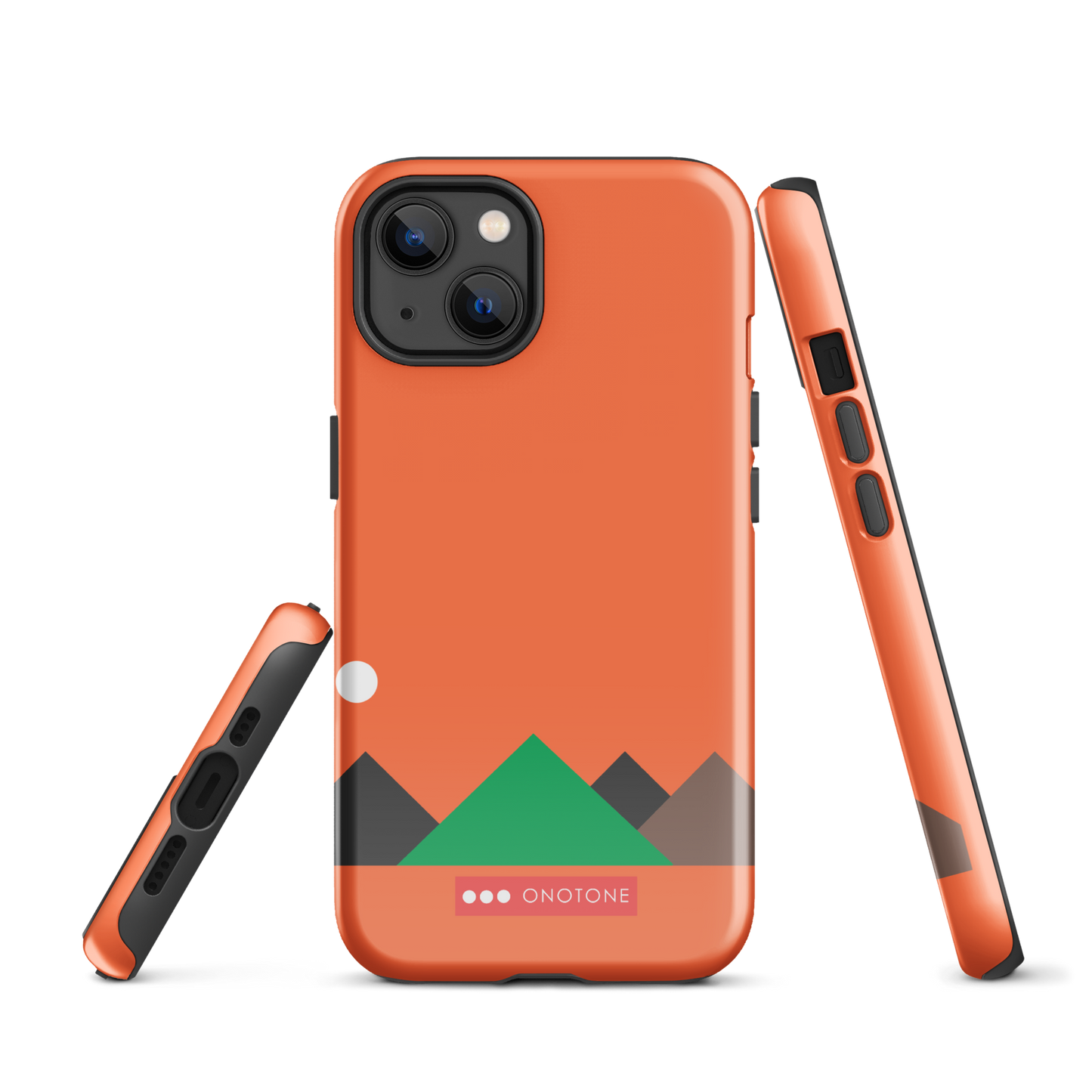 Dual Layer red modern iPhone® Case