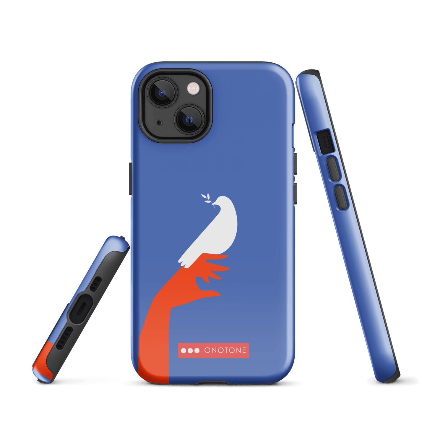 Dual Layer blue modern iPhone® Case ( MD-1673)