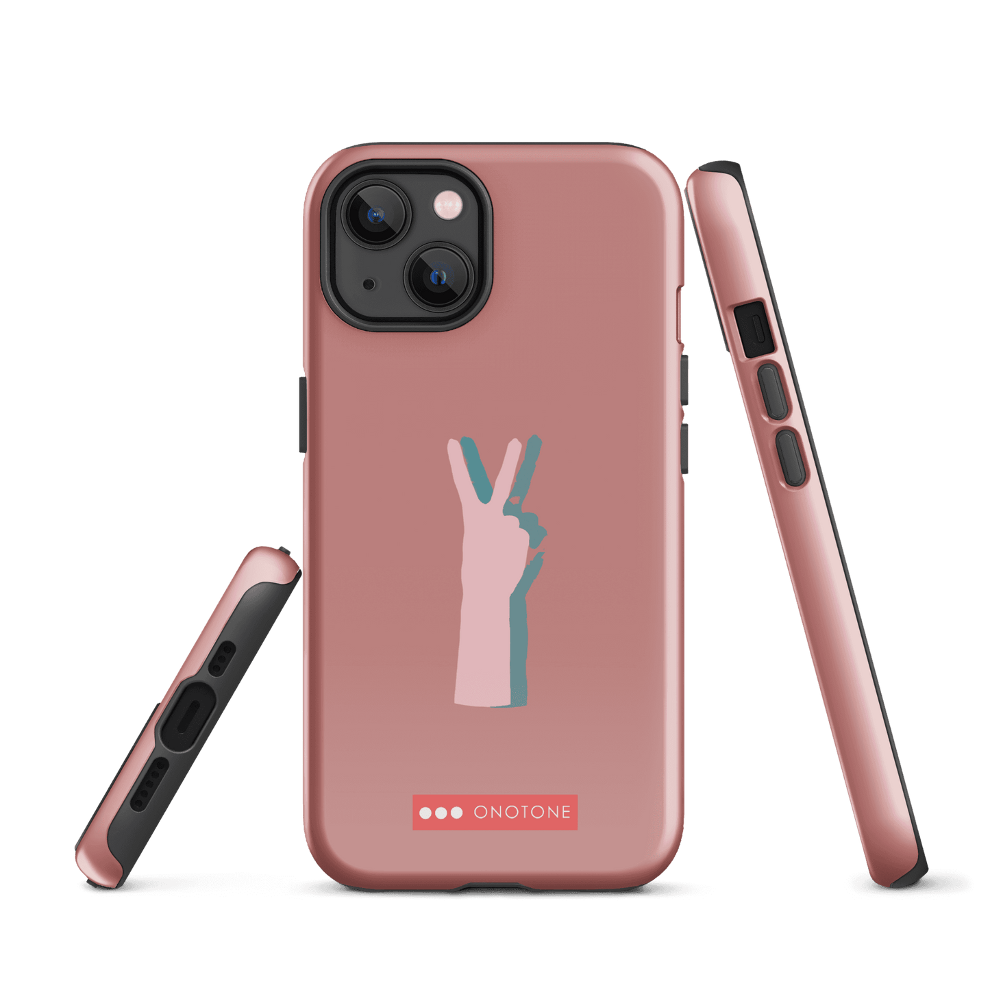 Dual Layer peace out modern iPhone® Case ( MD-1505)