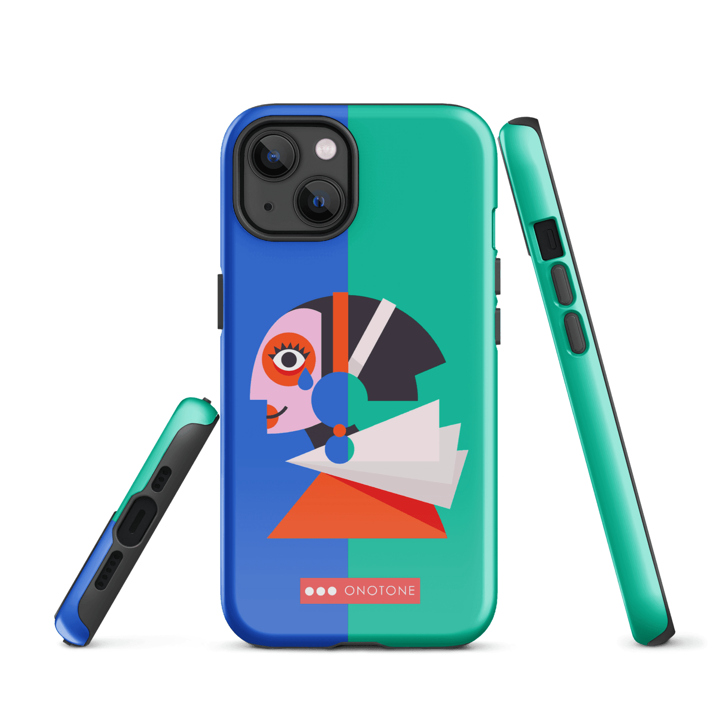 Dual Layer green modern iPhone® Case ( MD-1617)