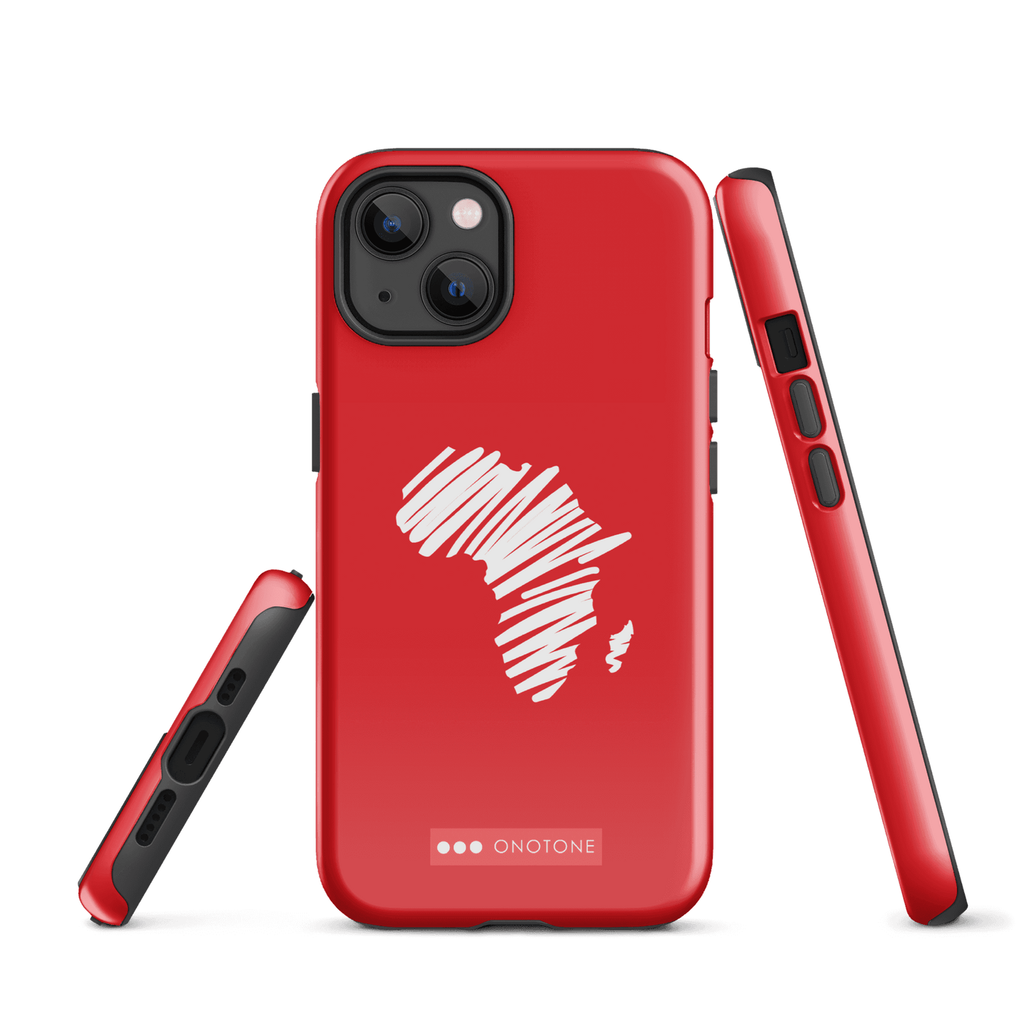 Dual Layer Africa modern red iPhone® Case ( MD-1393)