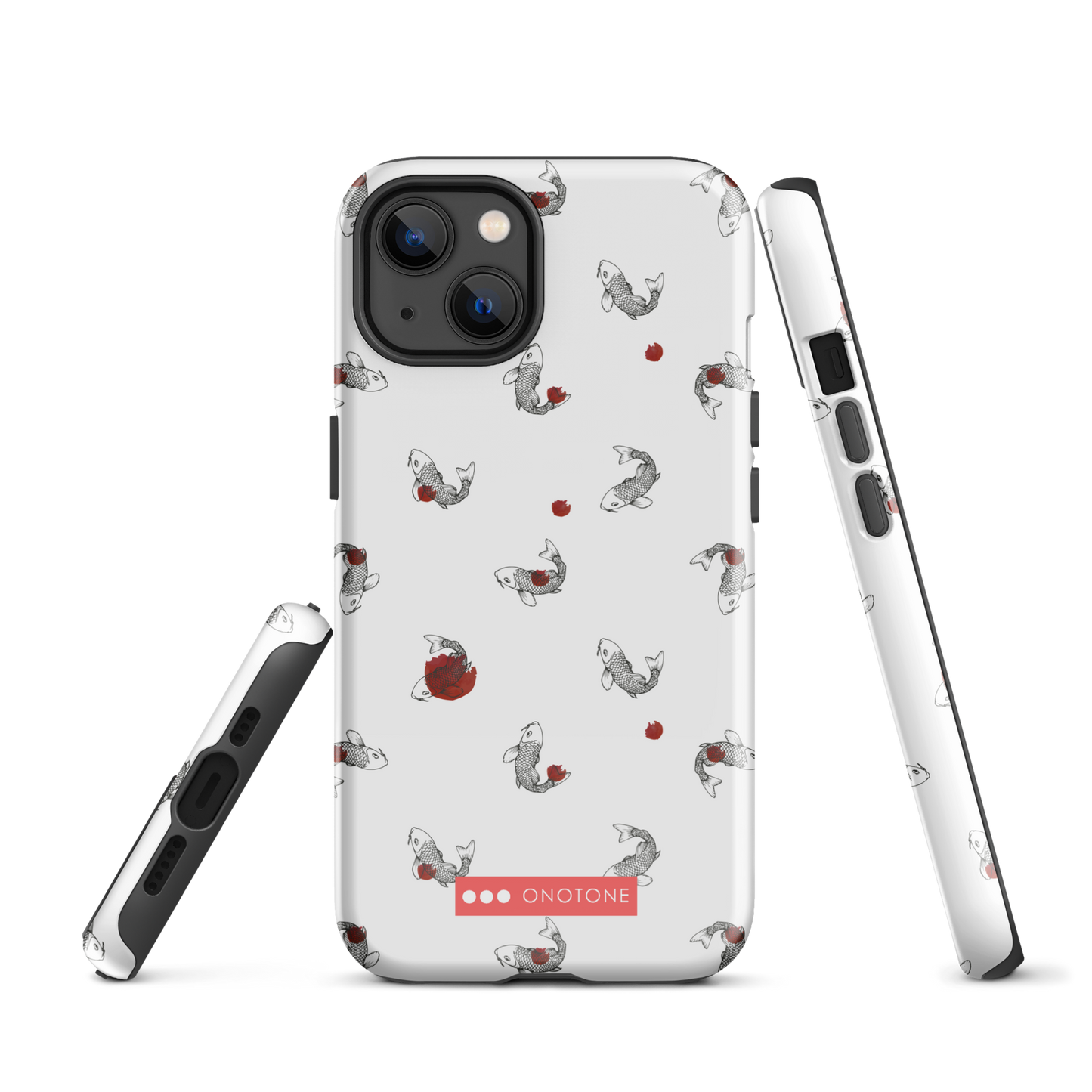 Japanese design indigo iPhone® Case with Koi patterns