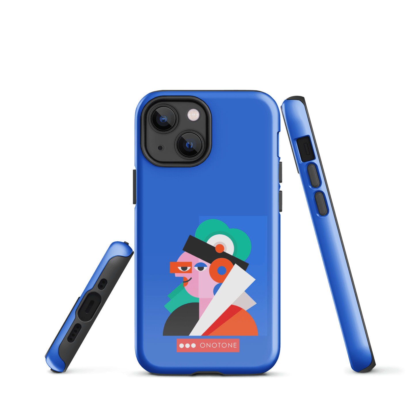 Dual Layer blue modern iPhone® Case ( MD-4071)