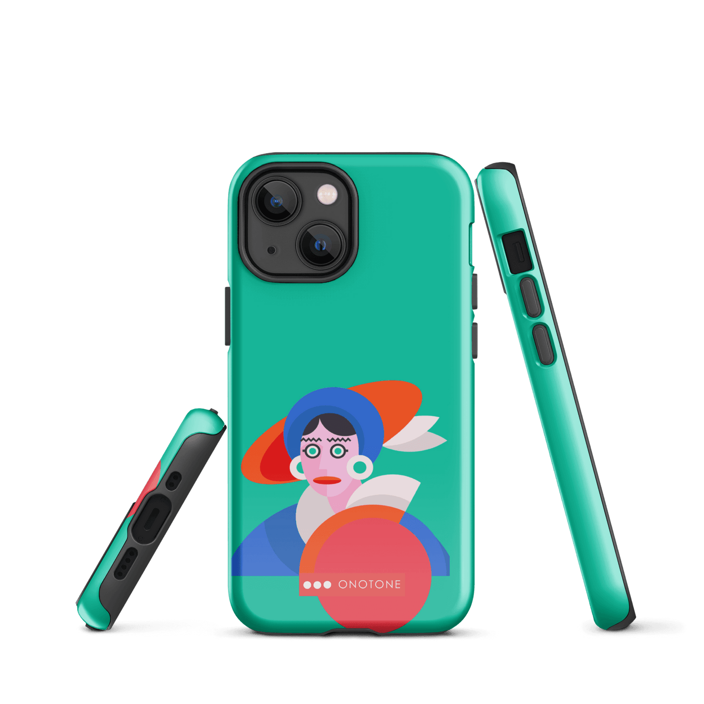 Dual Layer green modern iPhone® Case ( MD-3689)