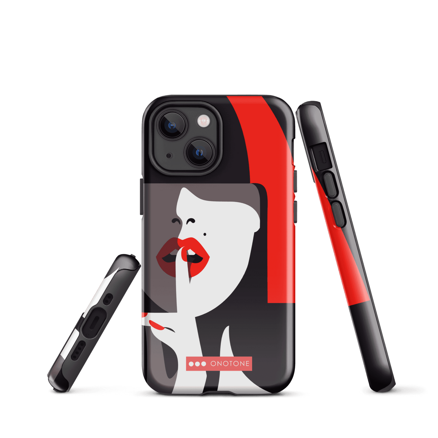 Dual Layer black modern iPhone® Case ( MD-3577)