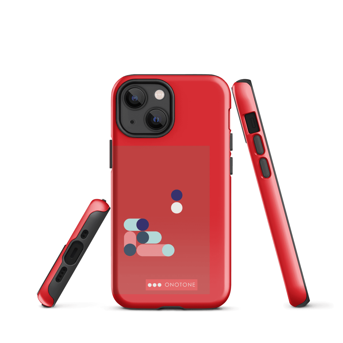 Dual Layer red modern iPhone® Case ( MD-3409)