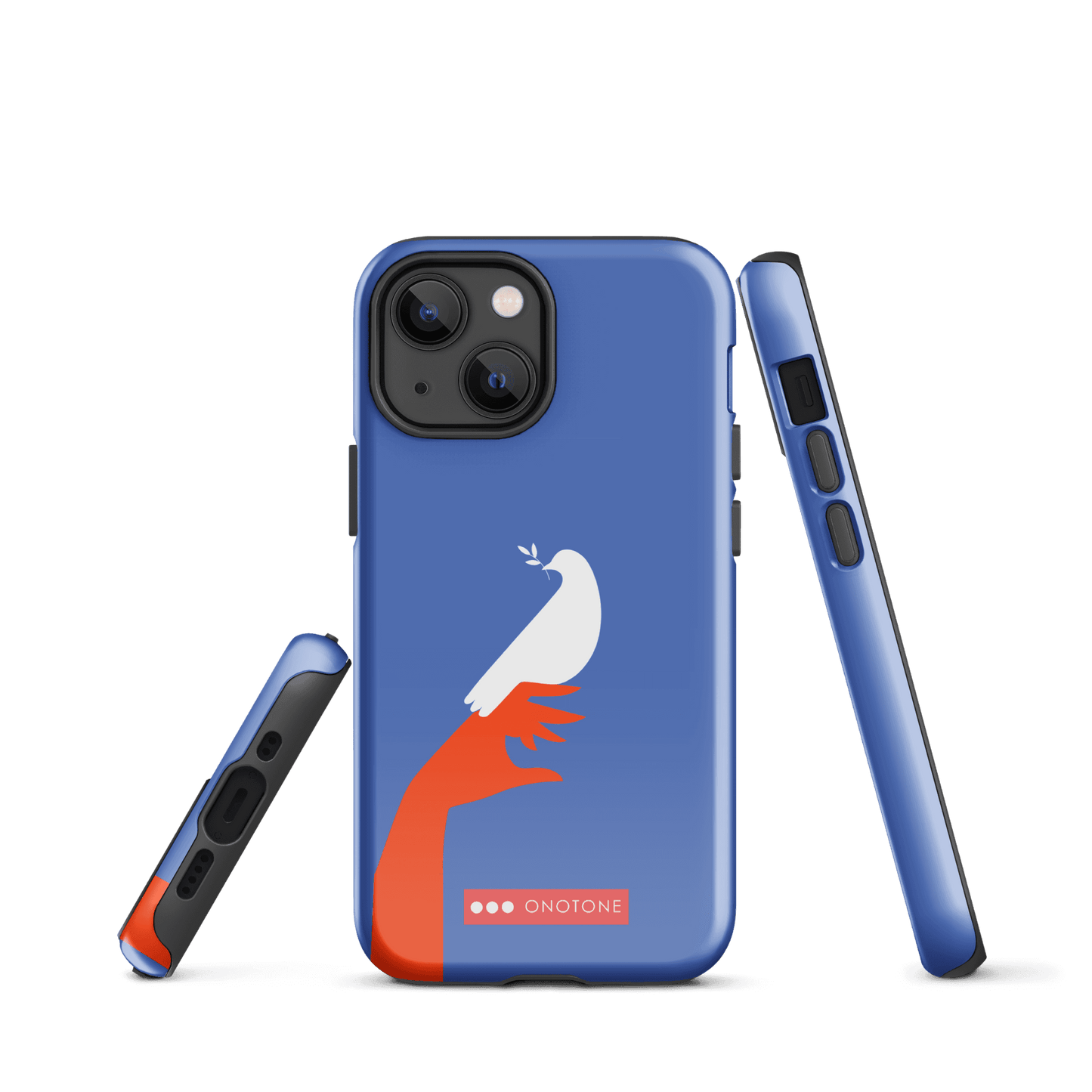 Dual Layer blue modern iPhone® Case ( MD-1673)