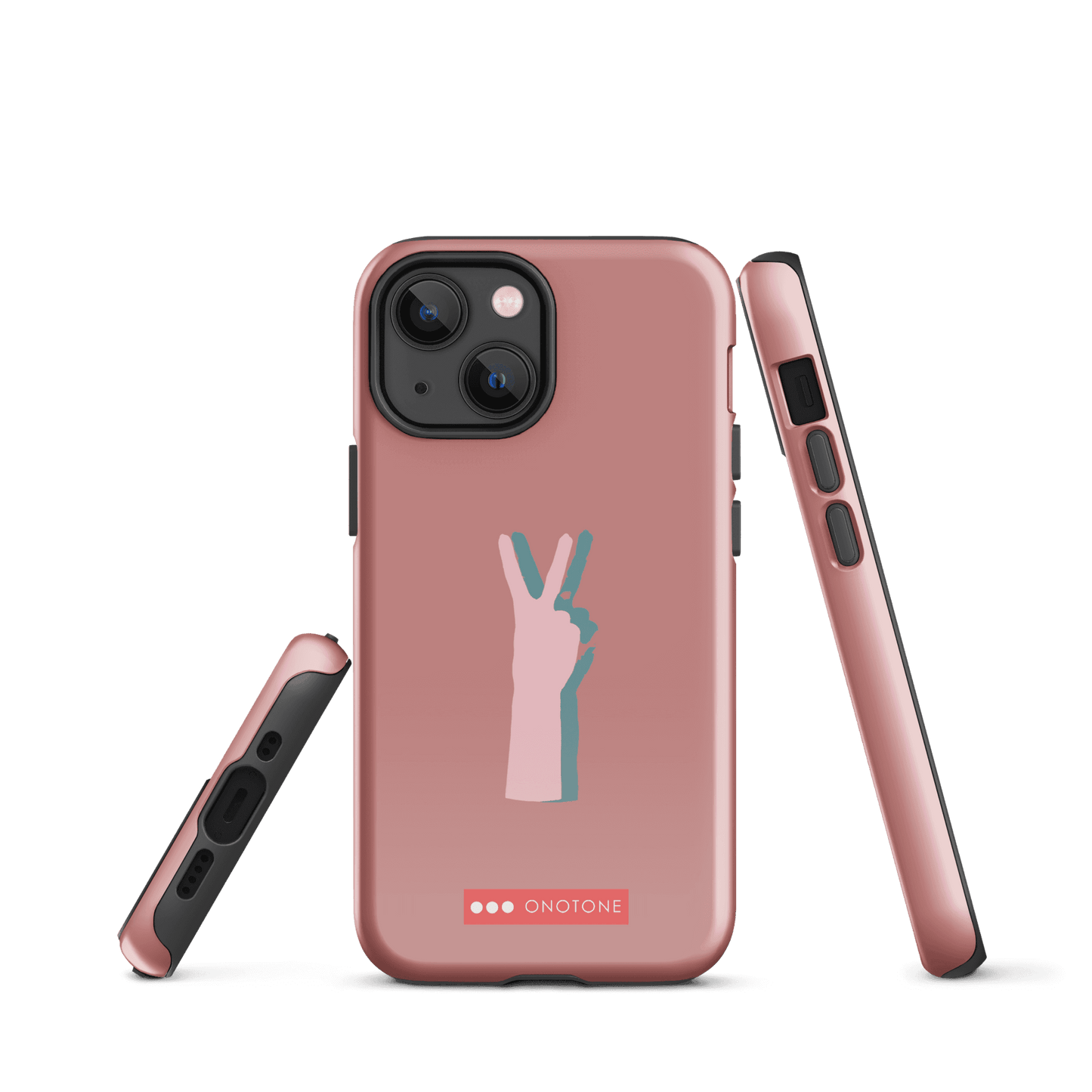 Dual Layer peace out modern iPhone® Case ( MD-1505)