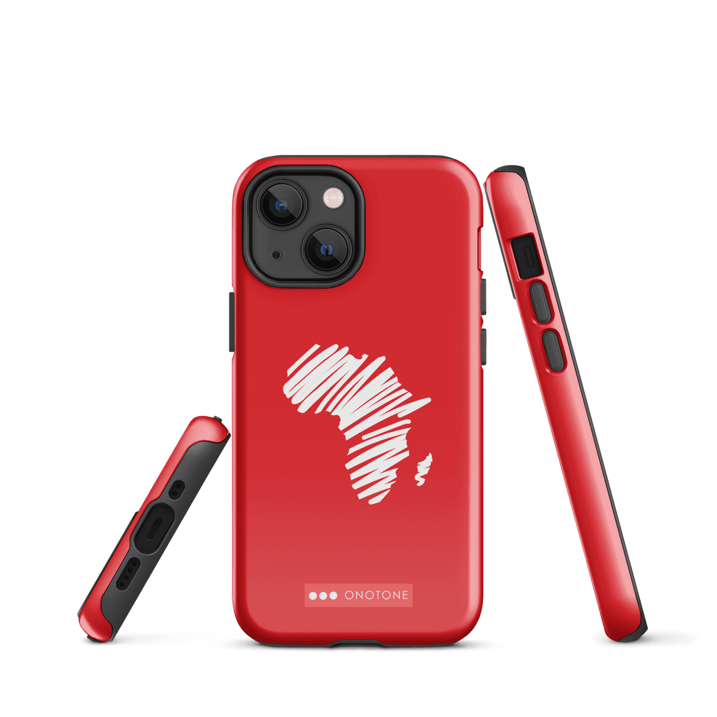 Dual Layer Africa modern red iPhone® Case ( MD-1393)