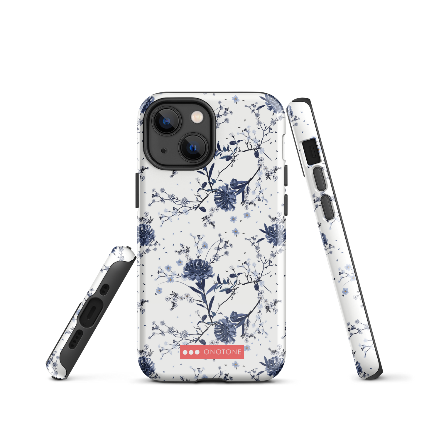 Japanese design indigo iPhone® Case with patterns