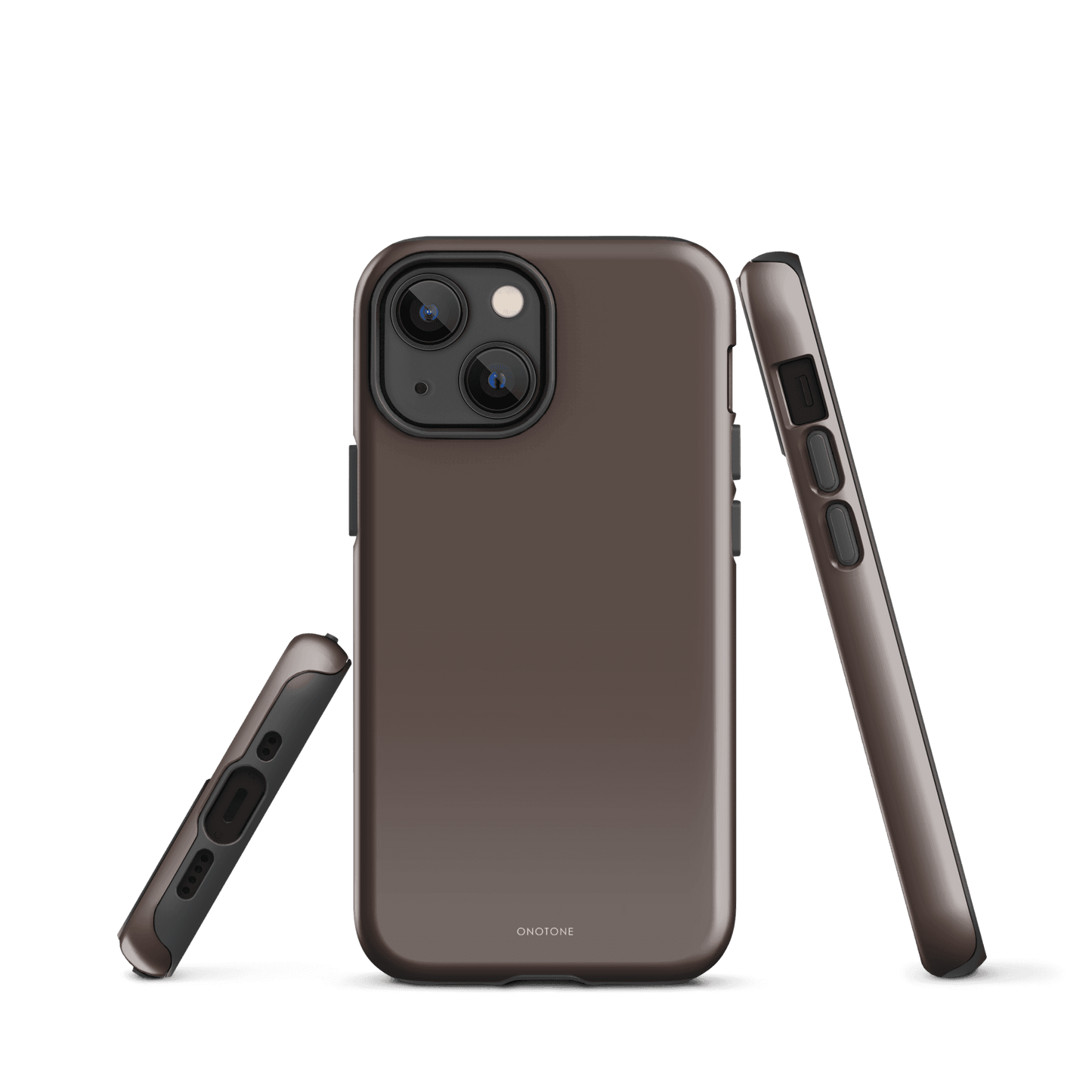 TAUPE MINIMALIST IPHONE® CASE - PANTONE® CHOCOLATE MARTINI