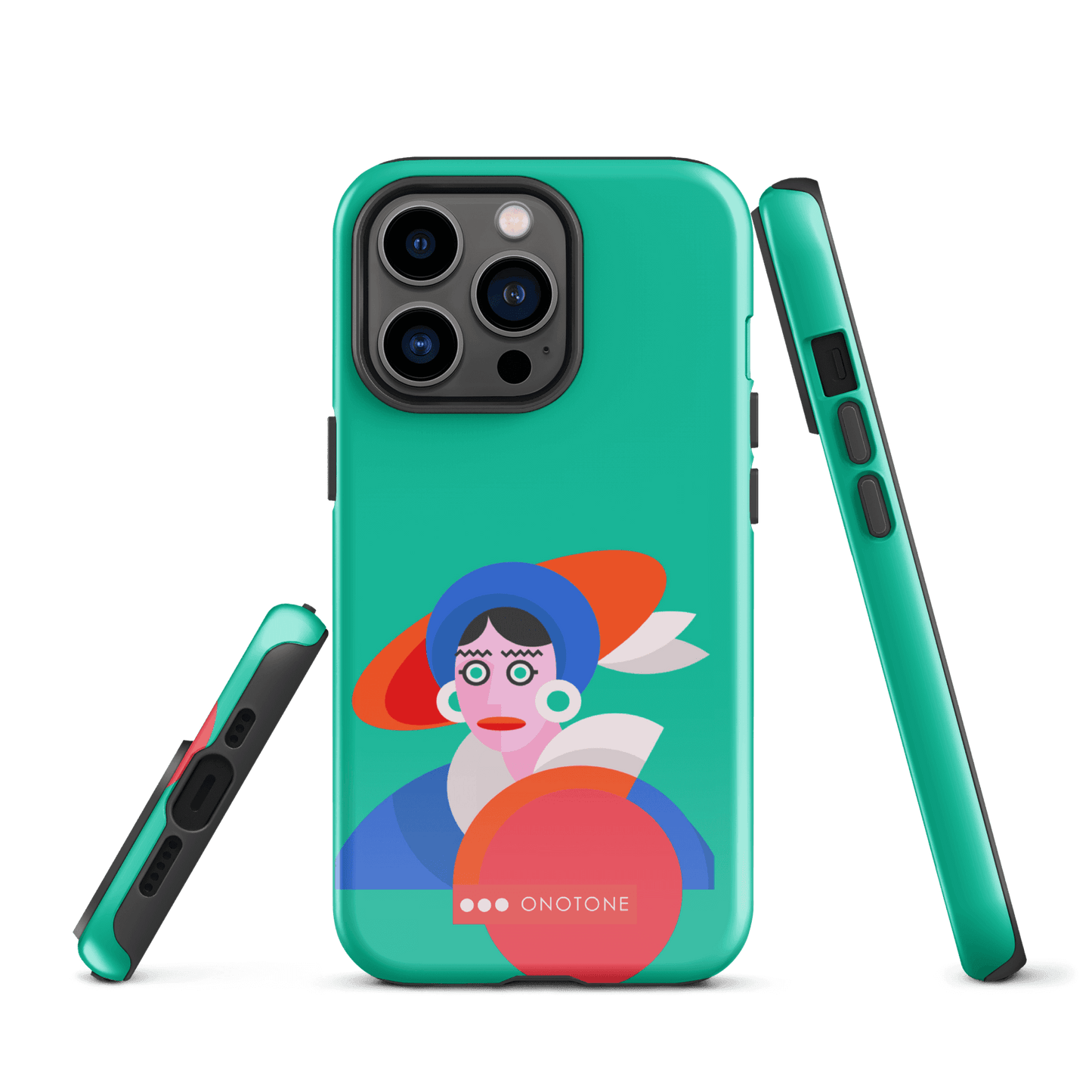 Dual Layer green modern iPhone® Case ( MD-3689)