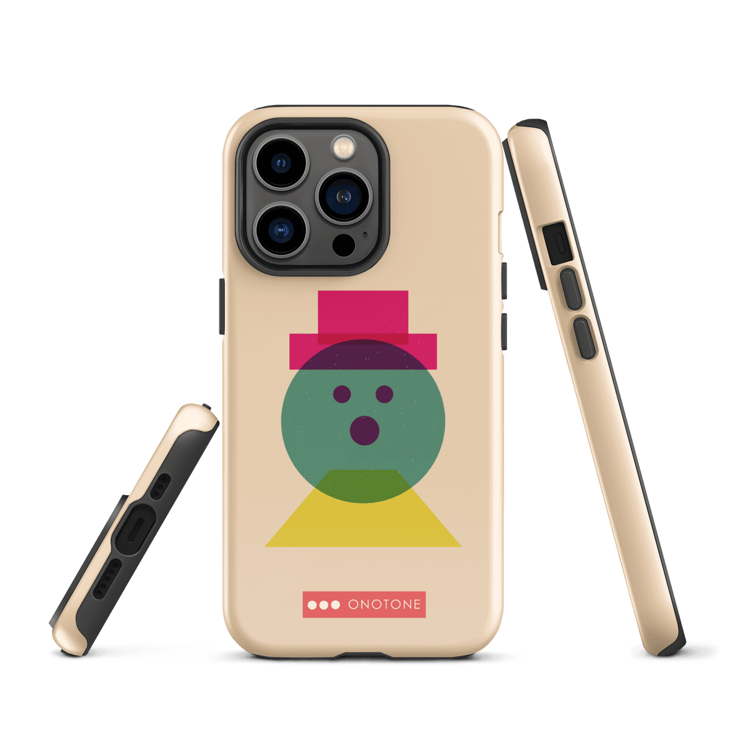Dual Layer beige modern iPhone® Case ( MD-3129)
