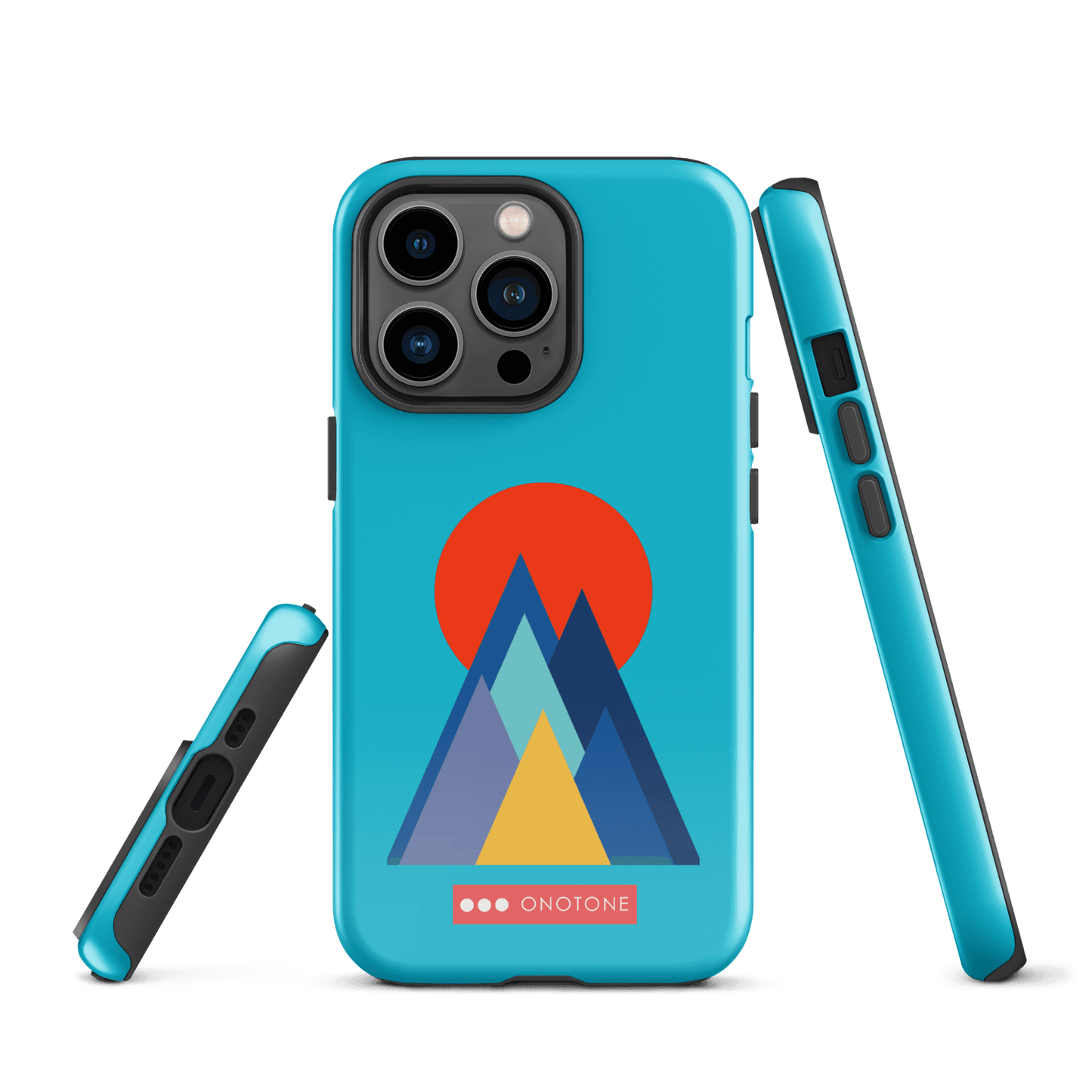 Dual Layer blue modern iPhone® Case ( MD-2737)