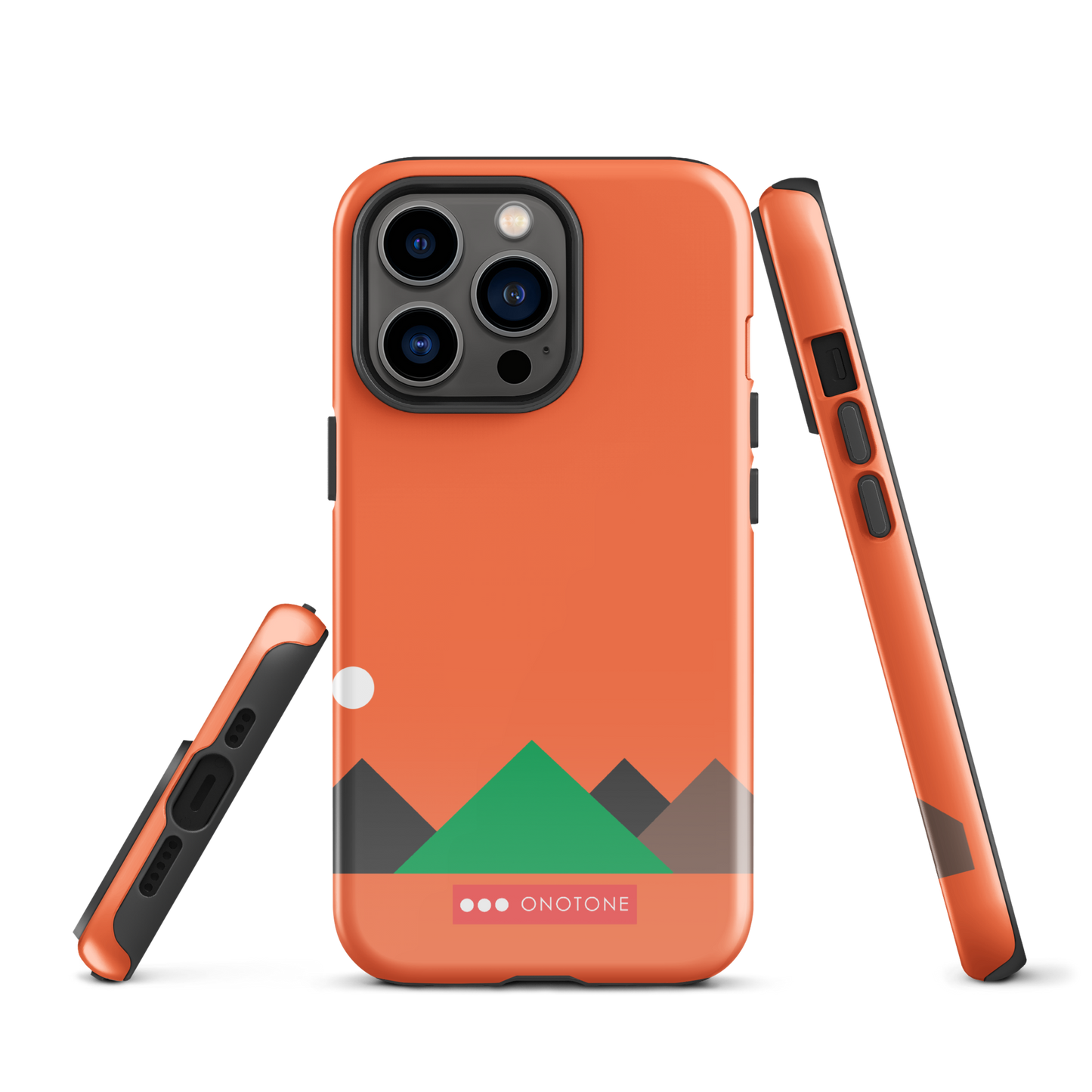 Dual Layer red modern iPhone® Case