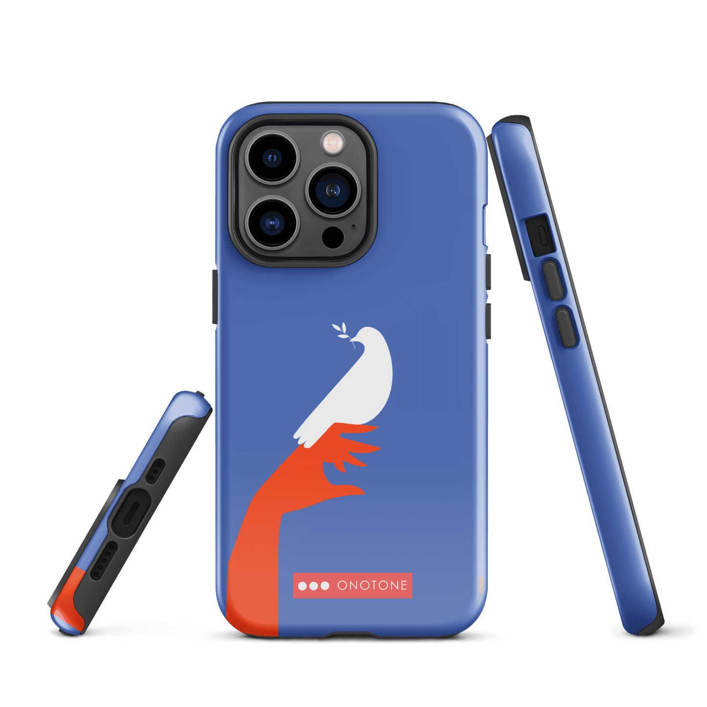 Dual Layer blue modern iPhone® Case ( MD-1673)