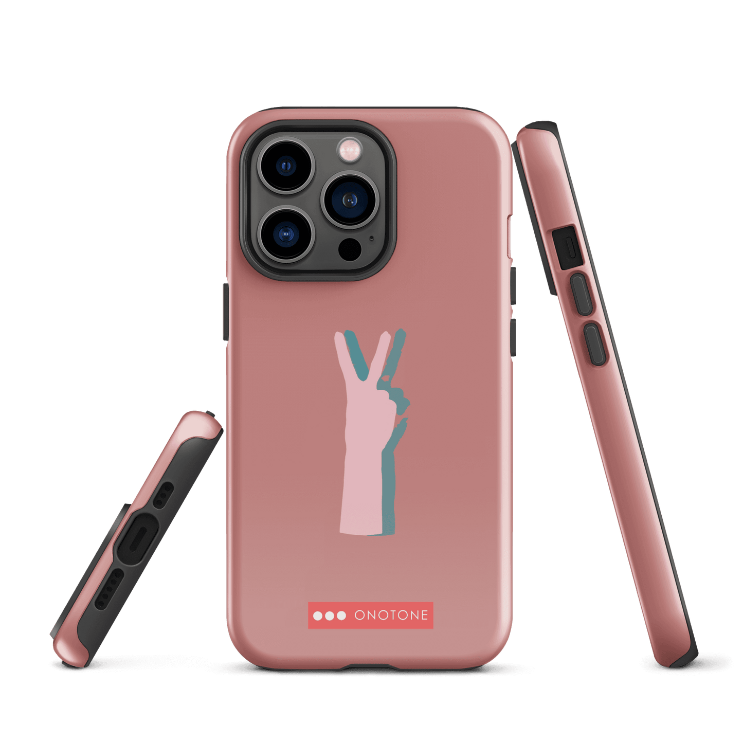 Dual Layer peace out modern iPhone® Case ( MD-1505)