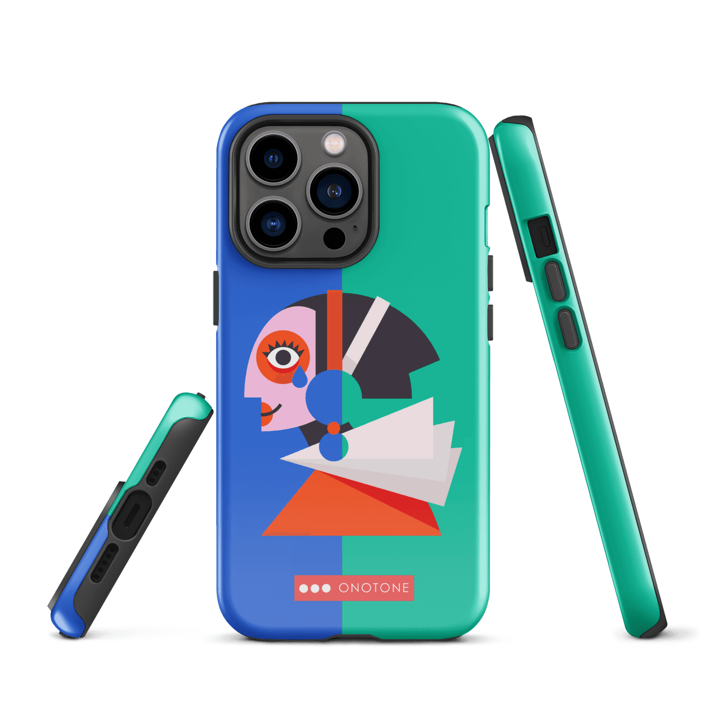 Dual Layer green modern iPhone® Case ( MD-1617)