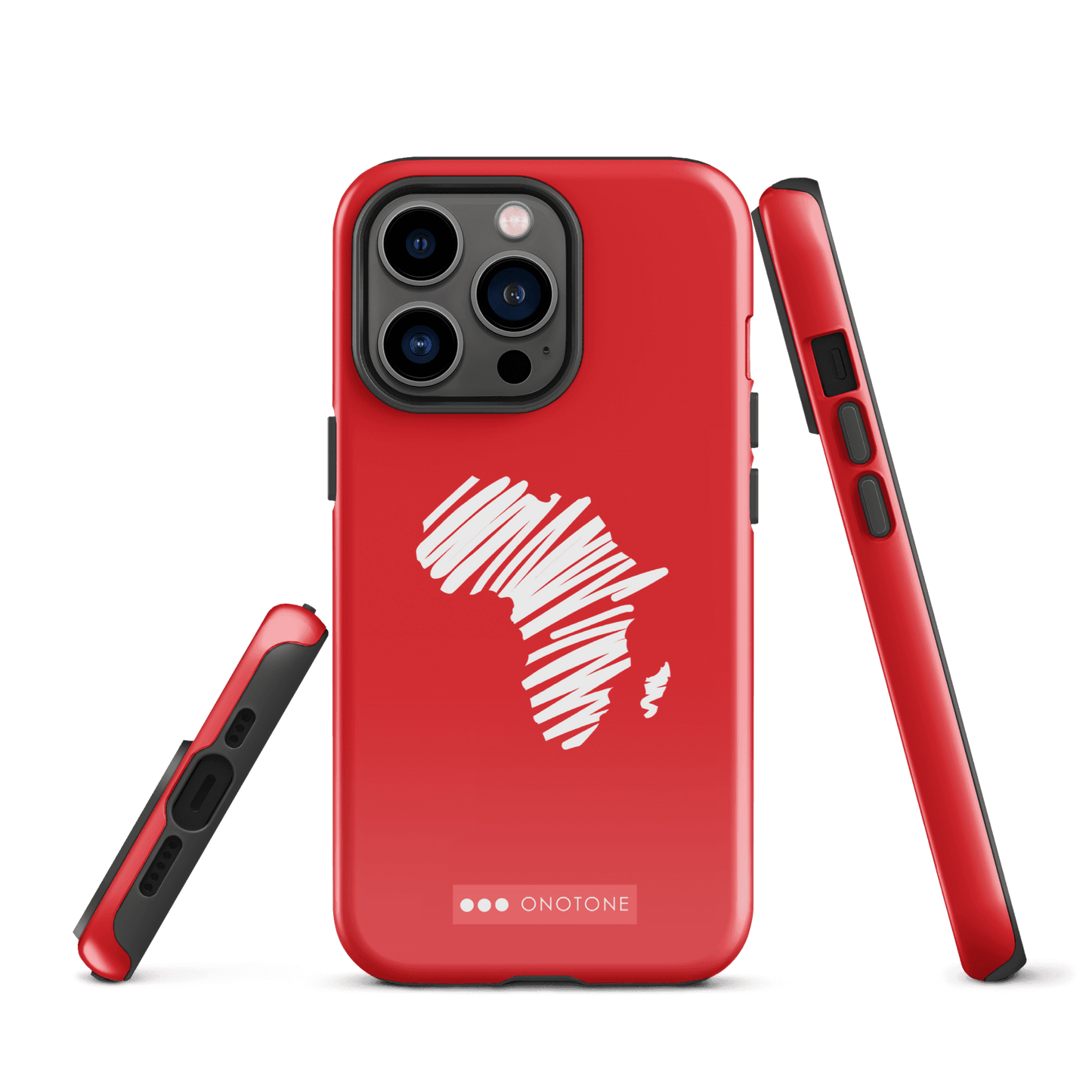 Dual Layer Africa modern red iPhone® Case ( MD-1393)