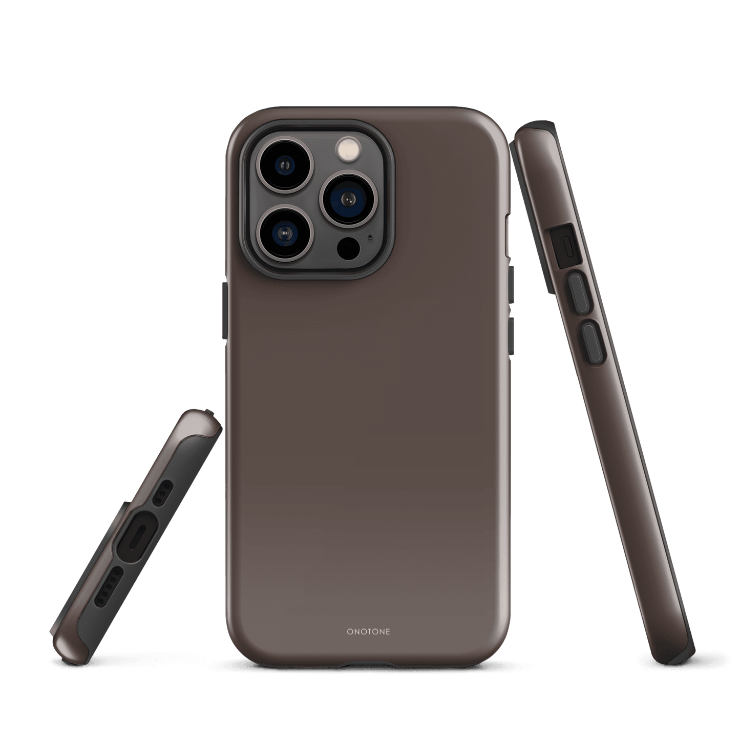 TAUPE MINIMALIST IPHONE® CASE - PANTONE® CHOCOLATE MARTINI