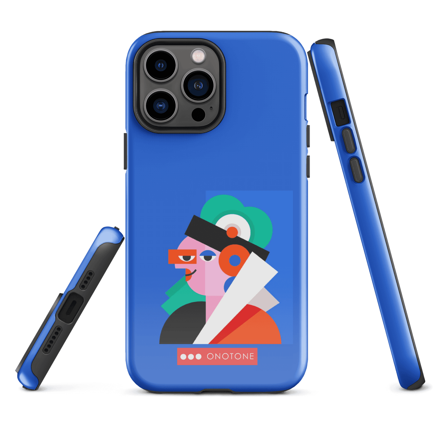 Dual Layer blue modern iPhone® Case ( MD-4071)