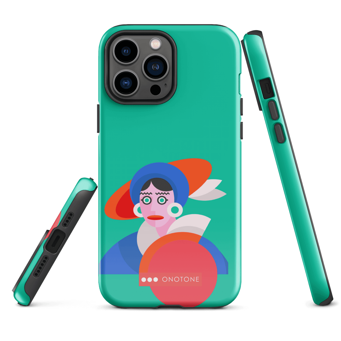 Dual Layer green modern iPhone® Case ( MD-3689)
