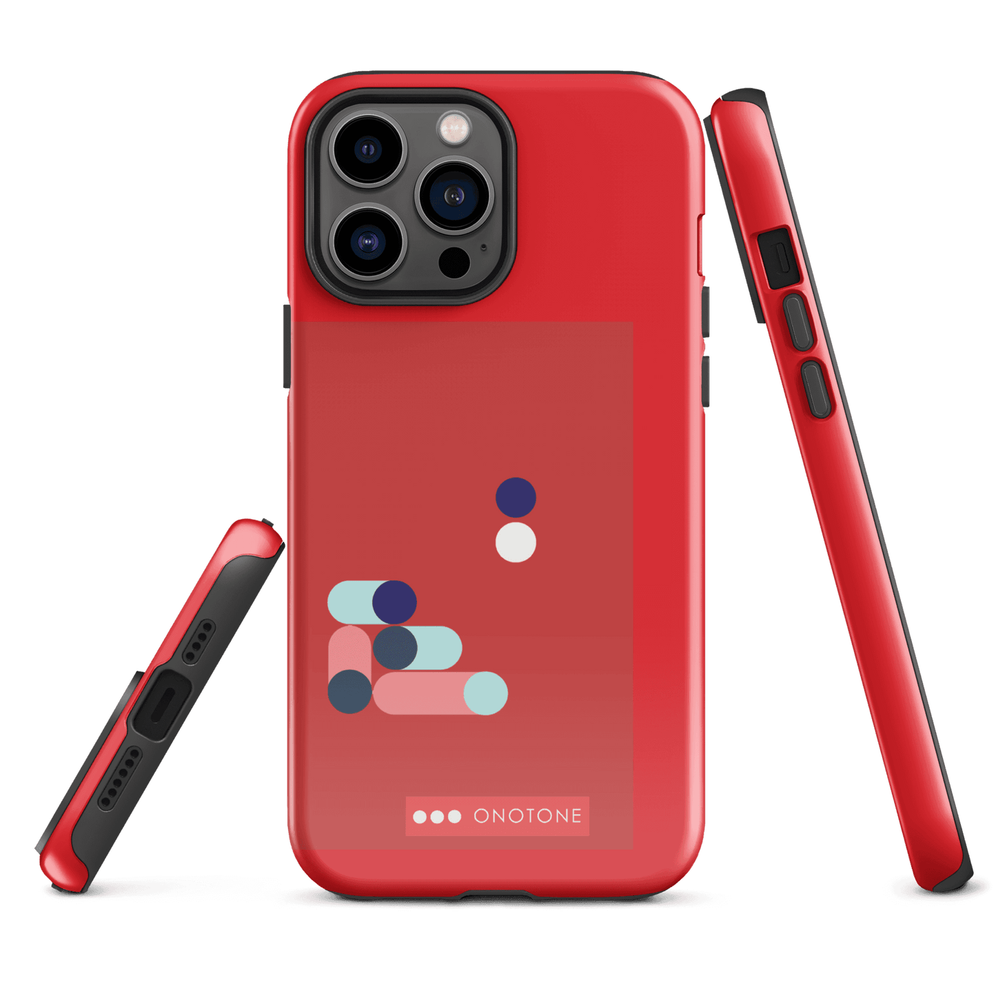 Dual Layer red modern iPhone® Case ( MD-3409)
