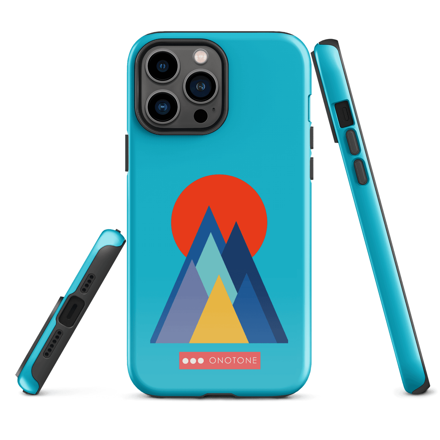 Dual Layer blue modern iPhone® Case ( MD-2737)
