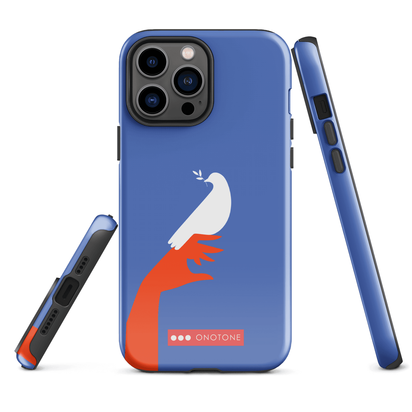 Dual Layer blue modern iPhone® Case ( MD-1673)