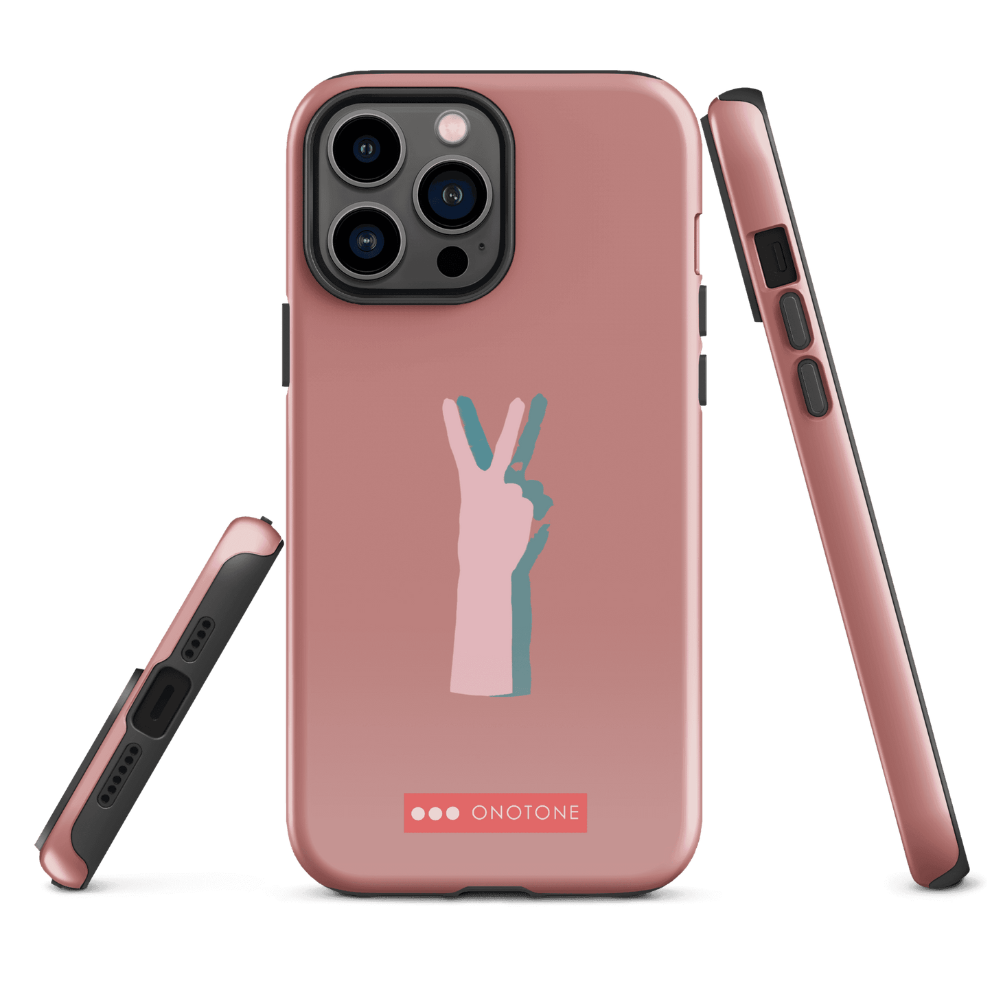 Dual Layer peace out modern iPhone® Case ( MD-1505)
