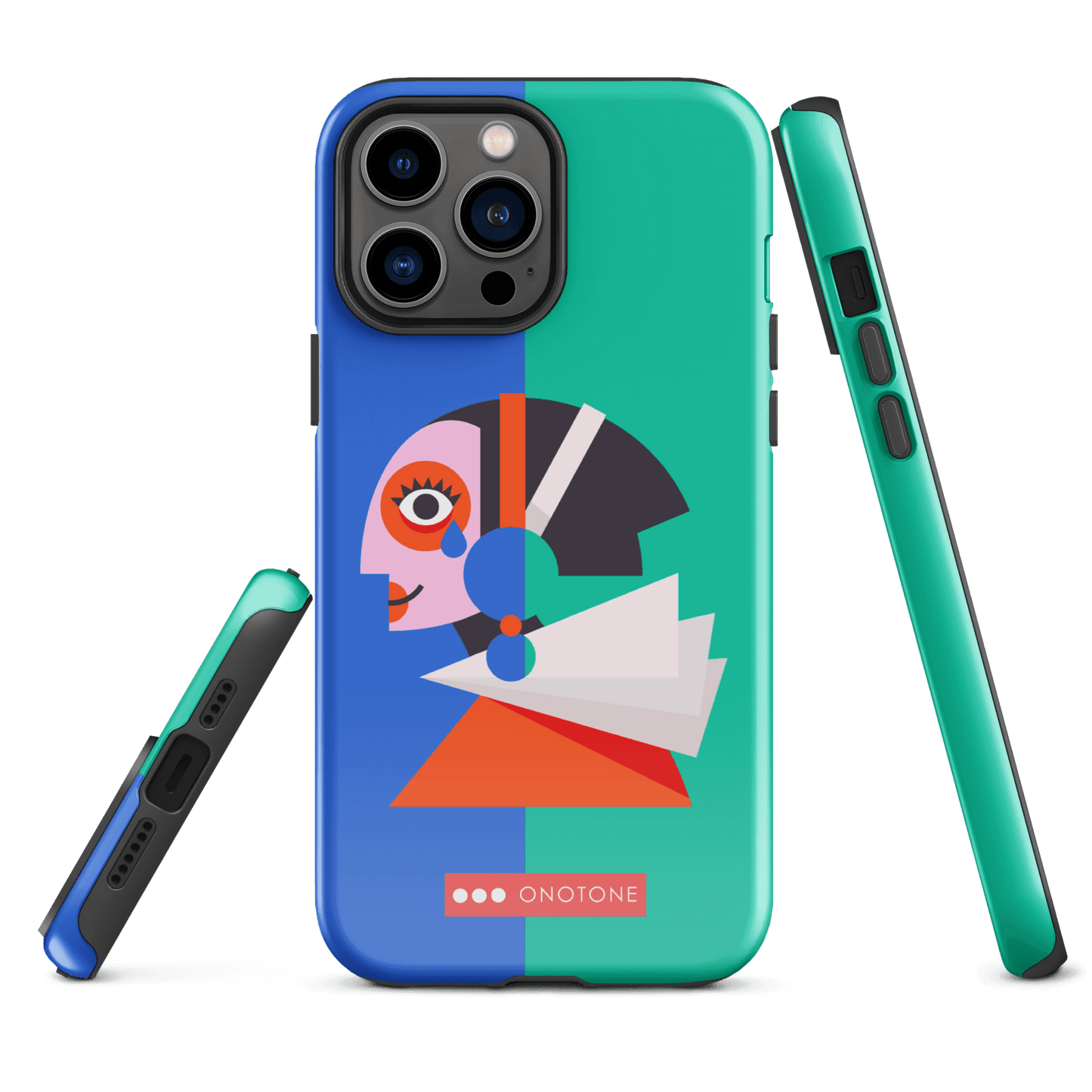 Dual Layer green modern iPhone® Case ( MD-1617)