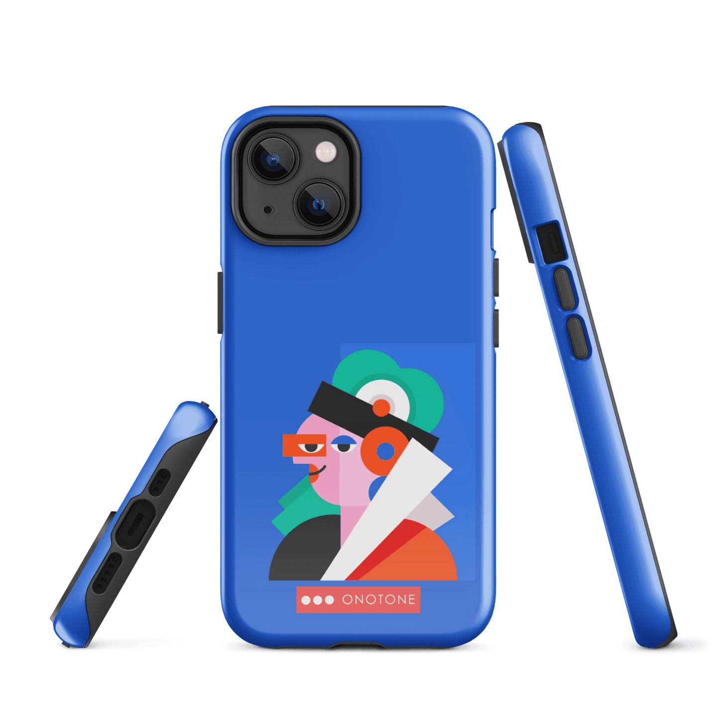 Dual Layer blue modern iPhone® Case ( MD-4071)