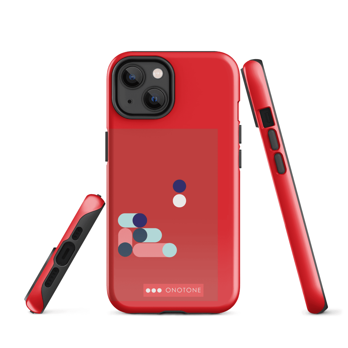 Dual Layer red modern iPhone® Case ( MD-3409)