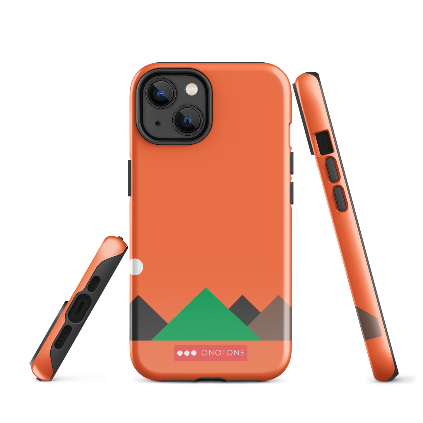 Dual Layer red modern iPhone® Case