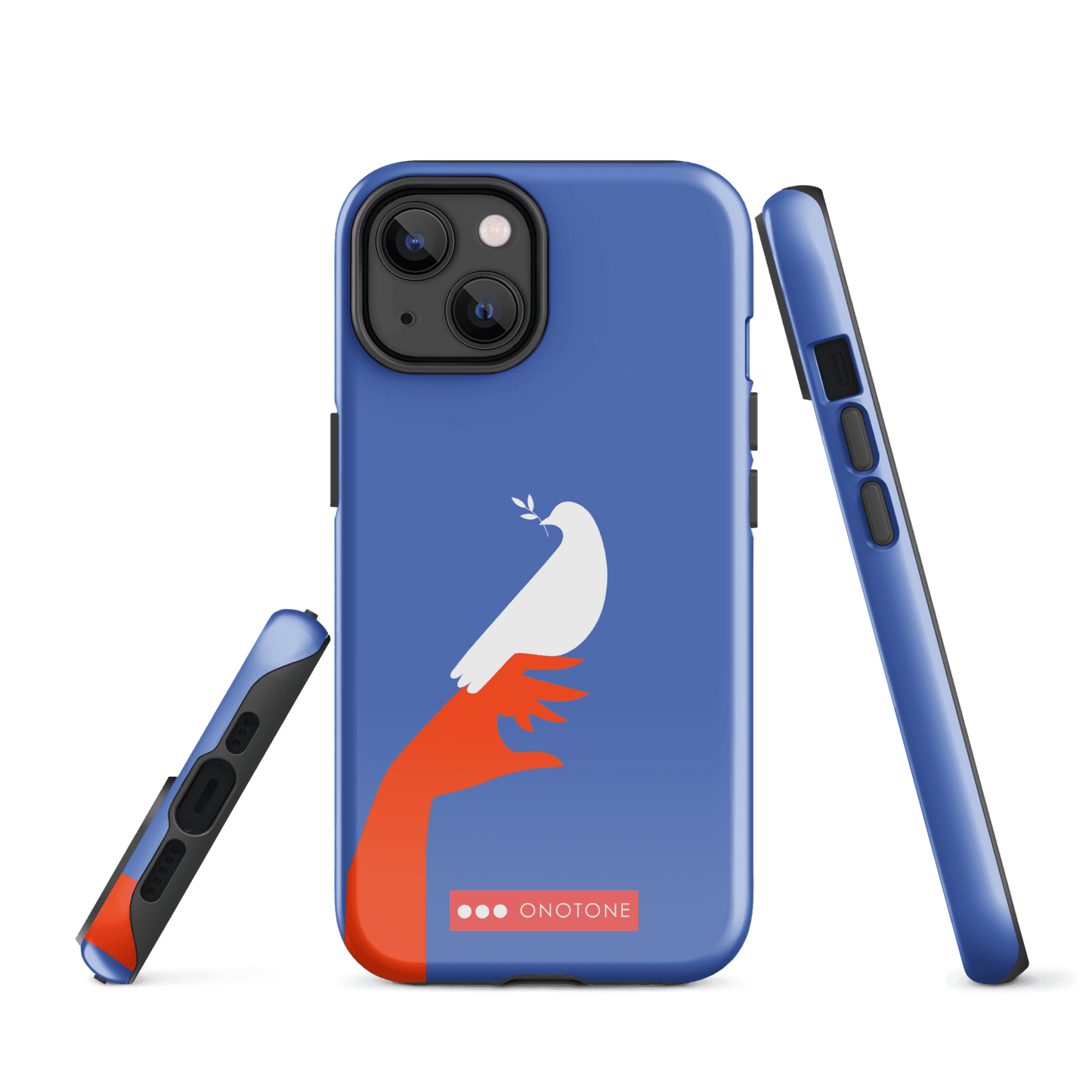 Dual Layer blue modern iPhone® Case ( MD-1673)