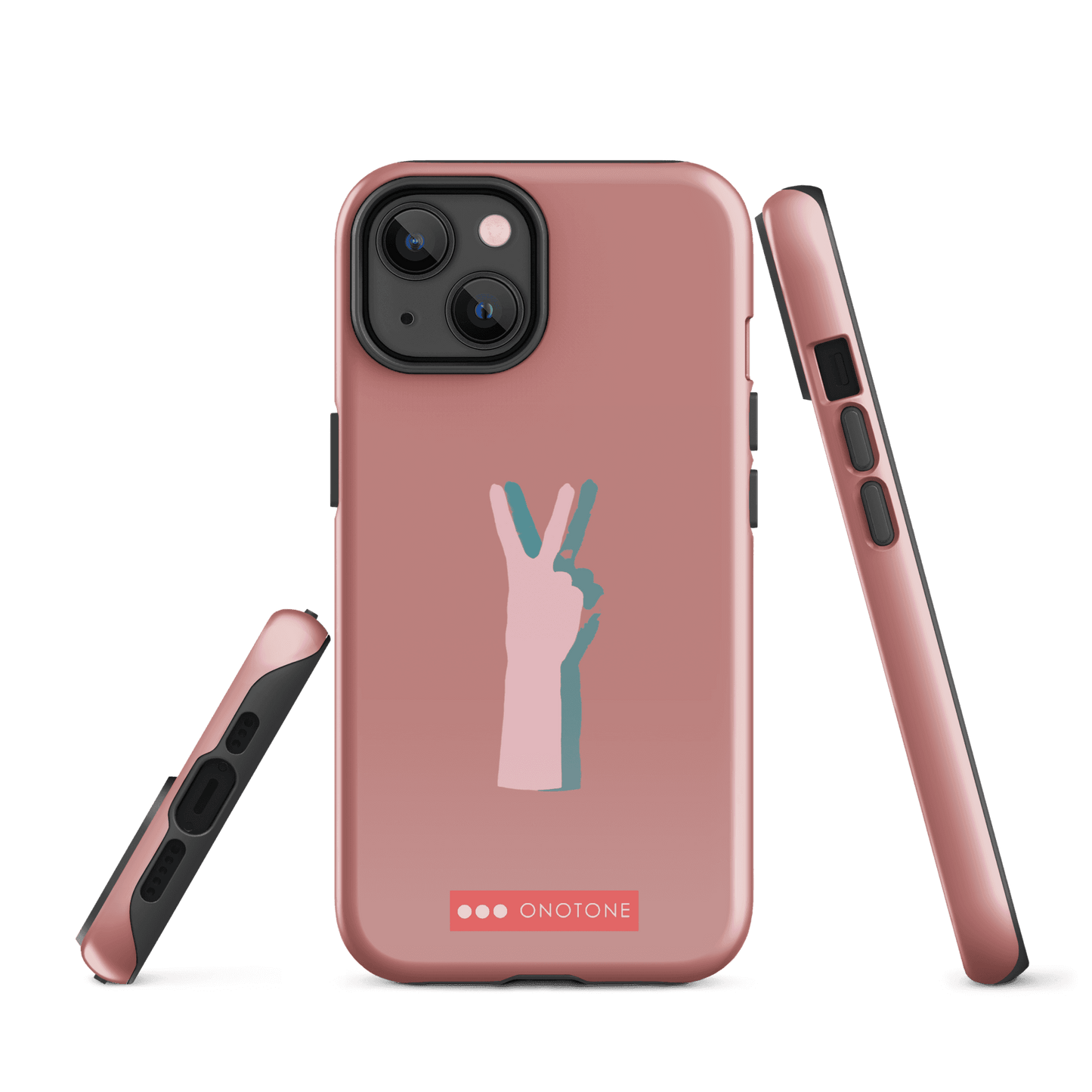 Dual Layer peace out modern iPhone® Case ( MD-1505)