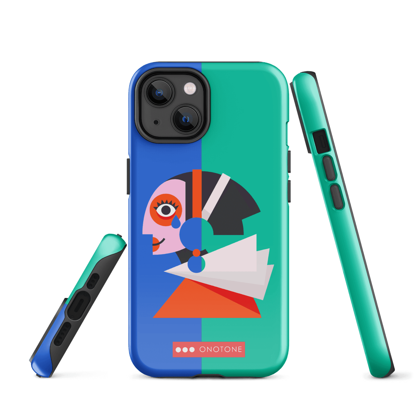 Dual Layer green modern iPhone® Case ( MD-1617)