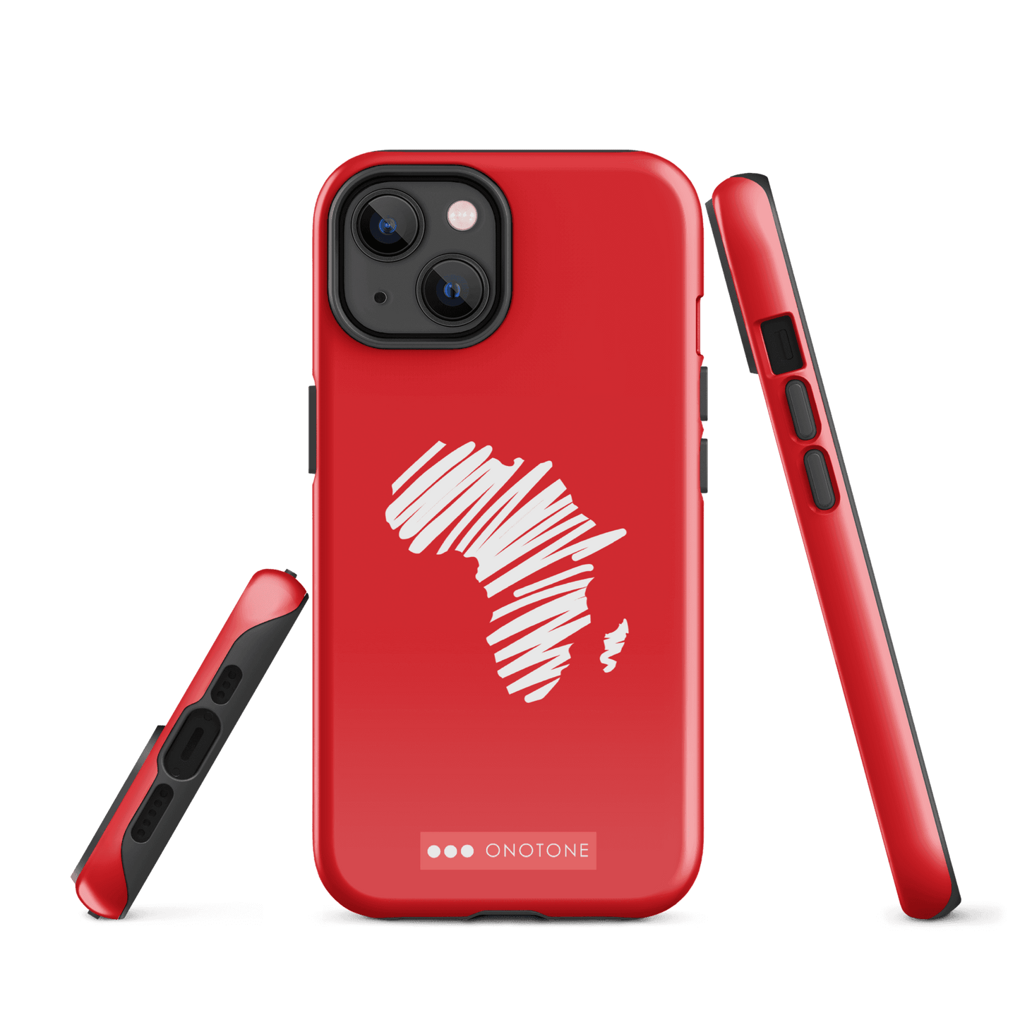 Dual Layer Africa modern red iPhone® Case ( MD-1393)