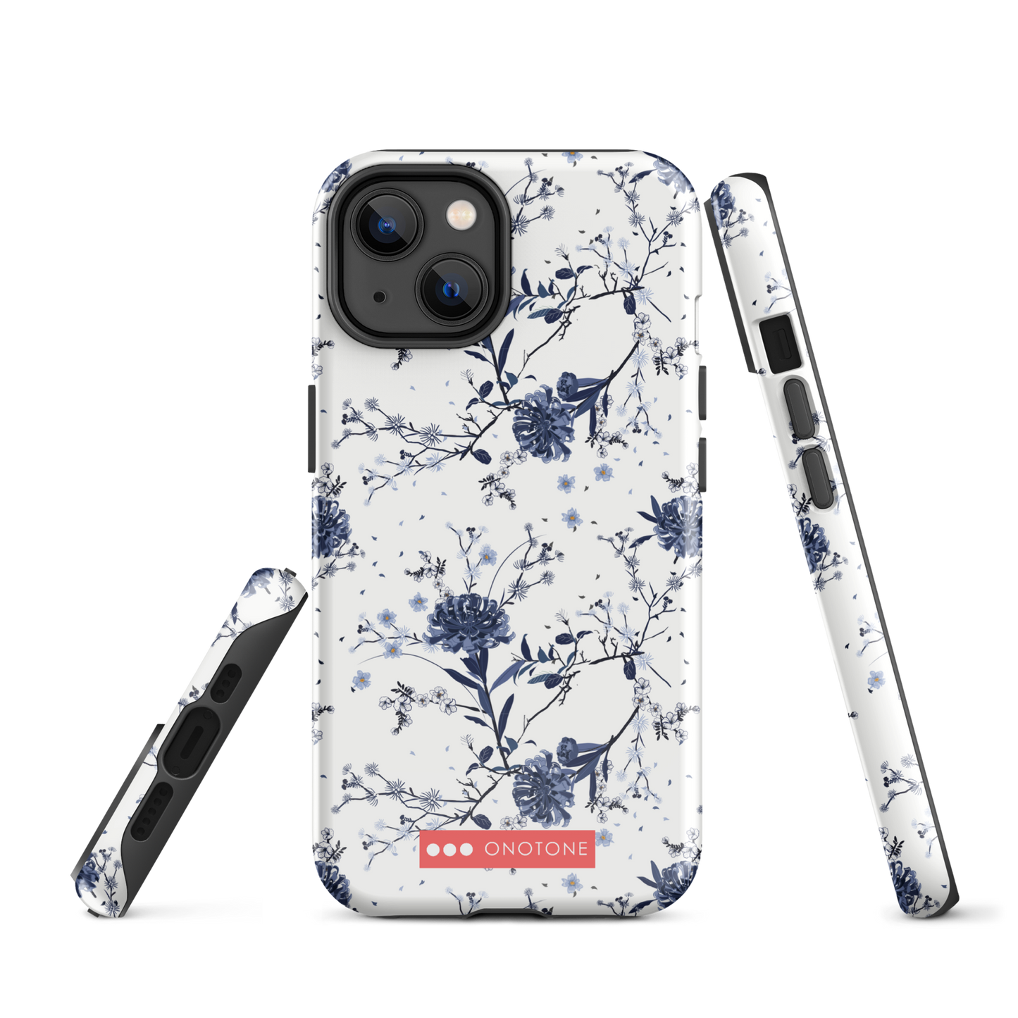 Japanese design indigo iPhone® Case with patterns