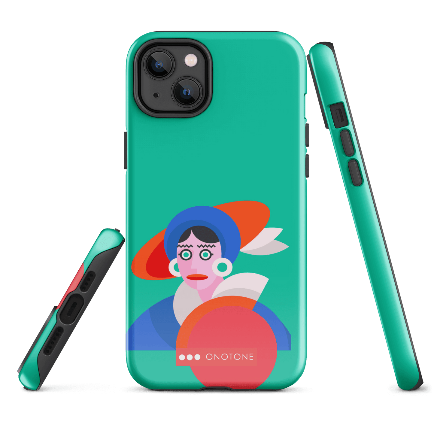 Dual Layer green modern iPhone® Case ( MD-3689)